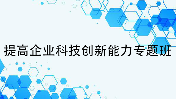 提高企业科技创新能力专题班